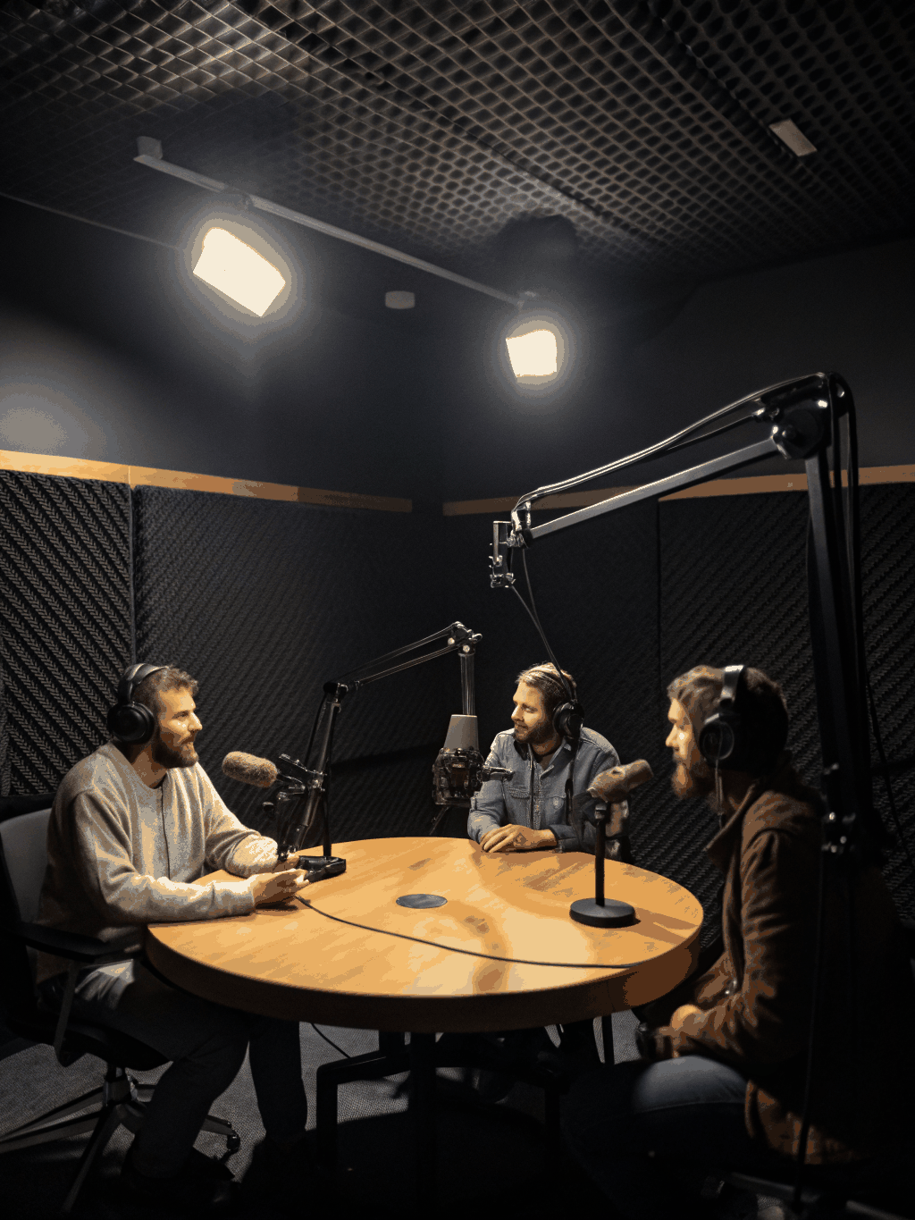 Dr. David Lasner and Melissa Kuhn in studio
