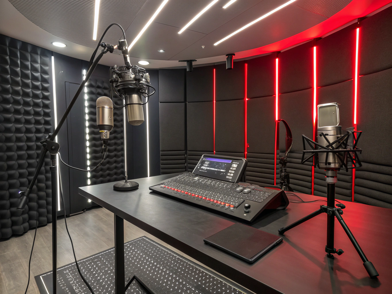 Podcast studio setup for the Unfiltered series